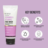 Dr. Sheth's Ceramide & Vitamin C Brightening Face Wash Gently Cleanses, Hydrates & Reduces Dark Spots, For Normal, Oily & Combination Skin -100 gm image 2