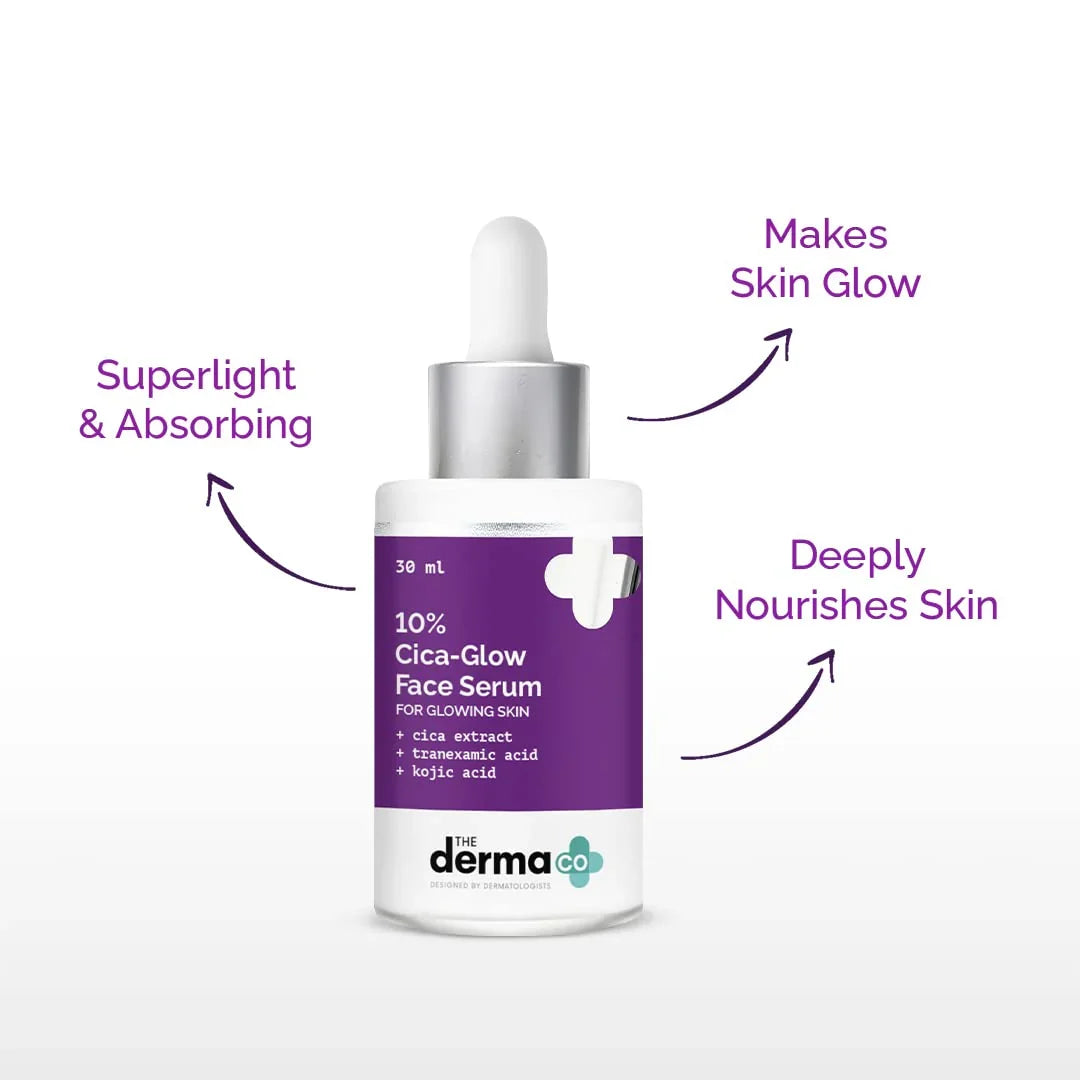 The Derma Co 10% Cica Glow Face Serum 30ml image 4