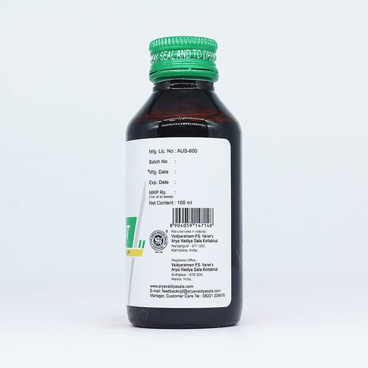 Kottakkal Arya Vaidyasala Vasakot Syrup - 100 ml image 2