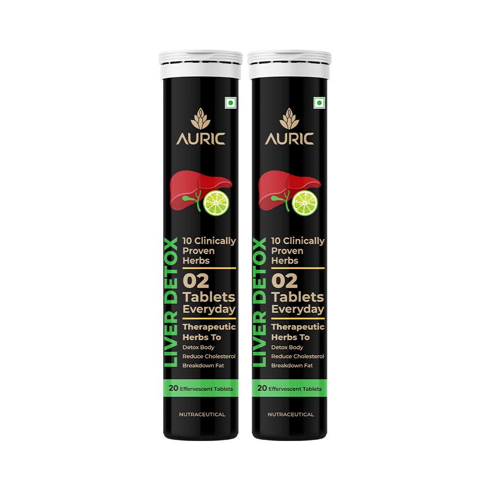 Auric Liver Detox Effervescent Tablet Drop Fizz & Drink image 2