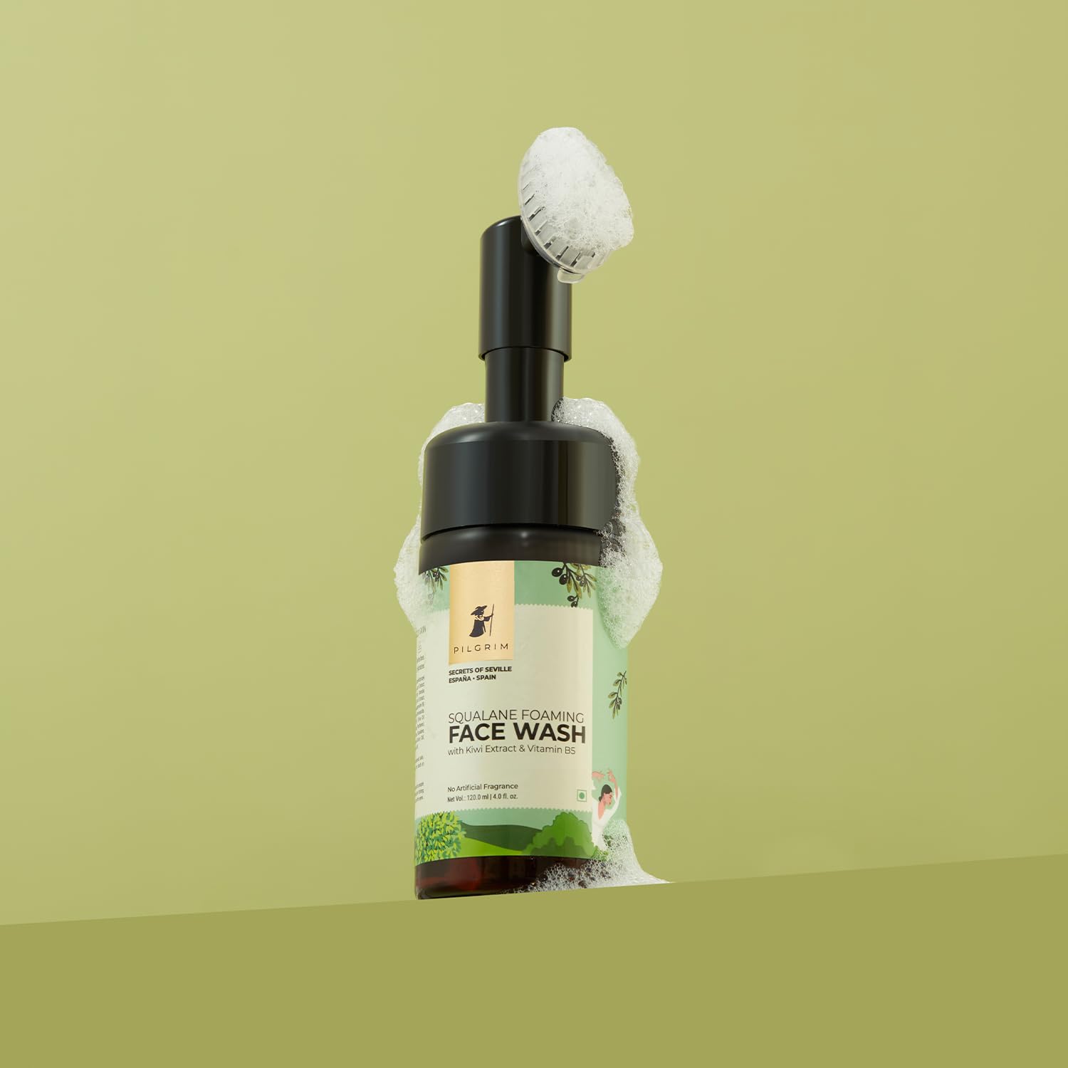 PILGRIM Spanish Squalane foaming face wash  120ml image 2