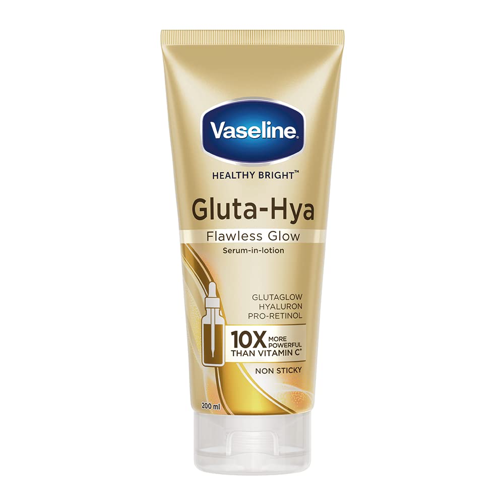 Vaseline Gluta-Hya Flawless Glow, 200ml + Vaseline Sun Protect & Cooling Body Serum Lotion, SPF 30, 180ml image 2