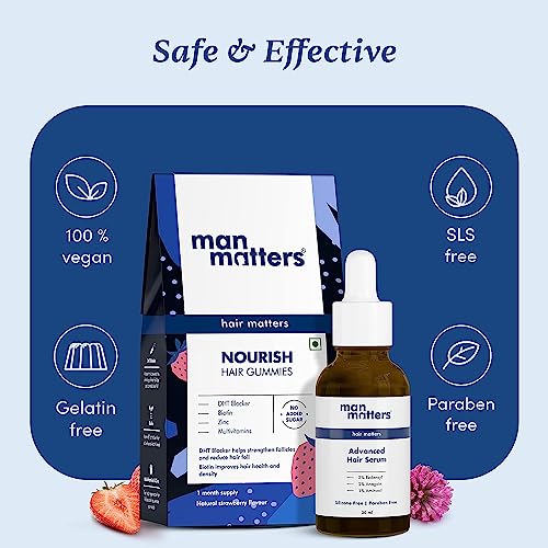 Man Matters Advanced Hair Serum (30ML) & Biotin Hair Gummies (30N) image 3