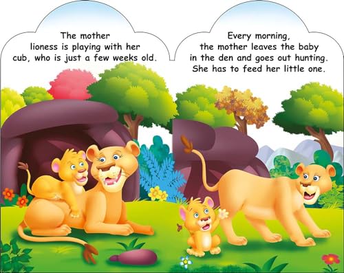 Sawan Set Of 5 Story Books Baby Animals Series (Adventurous Cub,Baby Squirrel,Baby Dinosaur,City Calf & Baby Mouse) [Board…