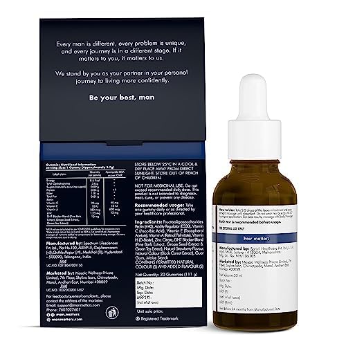 Man Matters Advanced Hair Serum (30ML) & Biotin Hair Gummies (30N) image 4