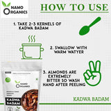 Namo Organics Kadwa Badam -250gm image 3