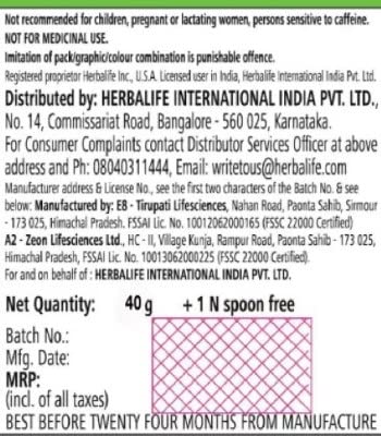 Herbalife Afresh Energy Drink Mix Kashmiri Kahwa-40gm Pack of 2 image 4