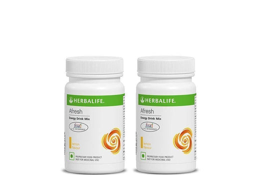 HERBALIFE NUTRITION Herbalife Afresh Energy Drink Mix Lemon Flavour 50 g (PACK OF 2)