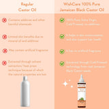 wishcare Pure Cold Pressed Castor Oil & Jamaican Black Castor Oil - 200Ml image 7