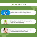 1% Salicylic Acid Oil-Free Moisturizer For Face with Oat Extract - 50g image 5