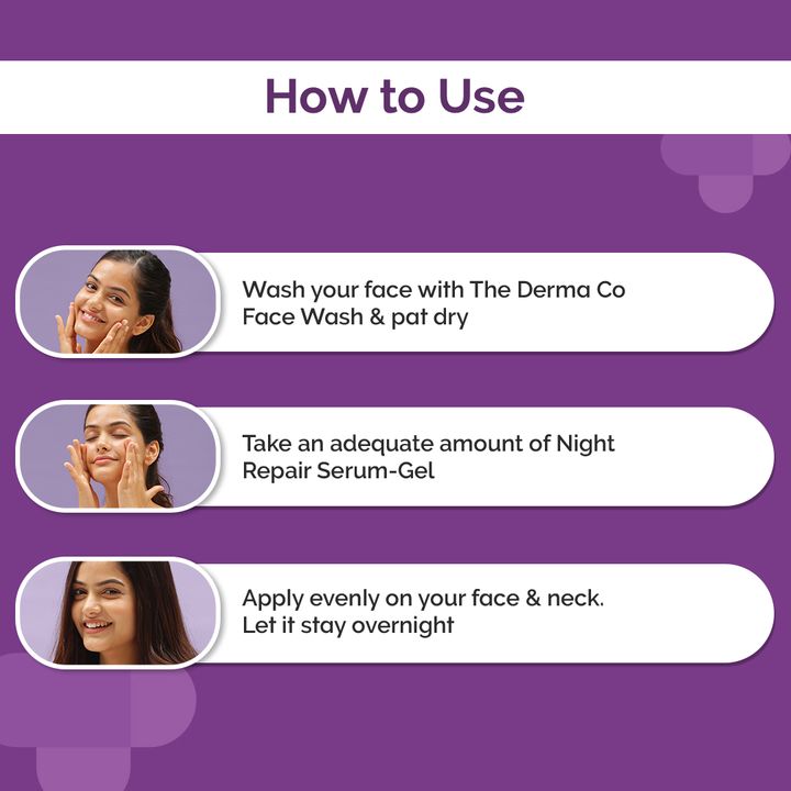 Skin Renewing Night Serum-Gel | Lightweight Formula for Smooth Complexion | 50g image 5