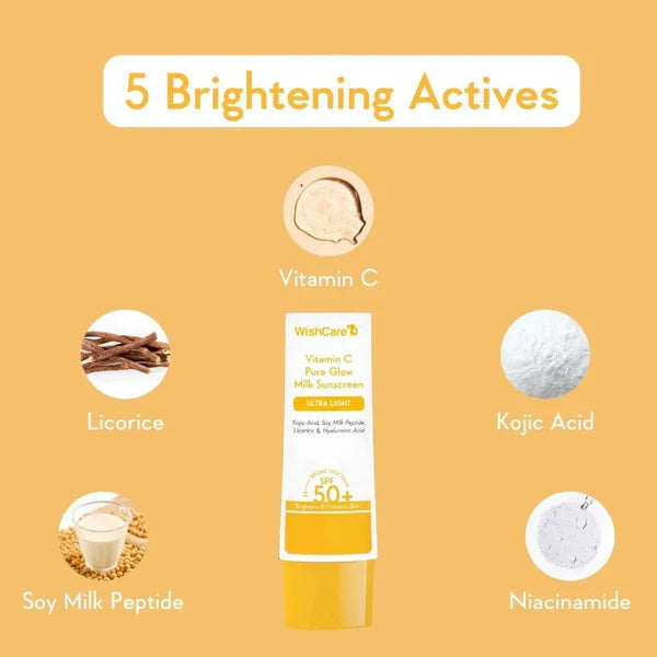 Vitamin C Pure Glow Milk Sunscreen | SPF 50 PA++++ image 3