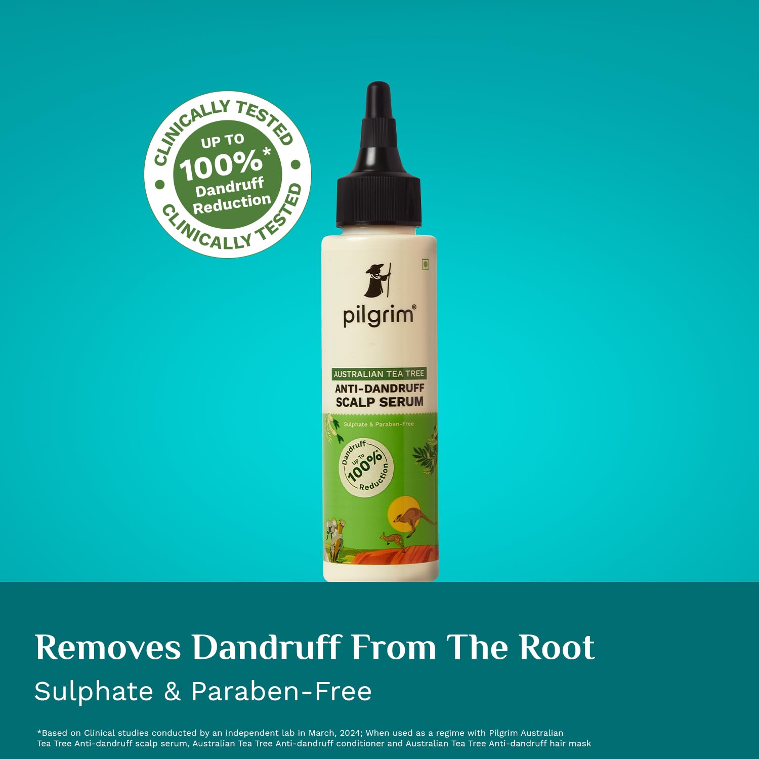 Pilgrim Australian Tea Tree Anti Dandruff Scalp Serum -100ml image 3