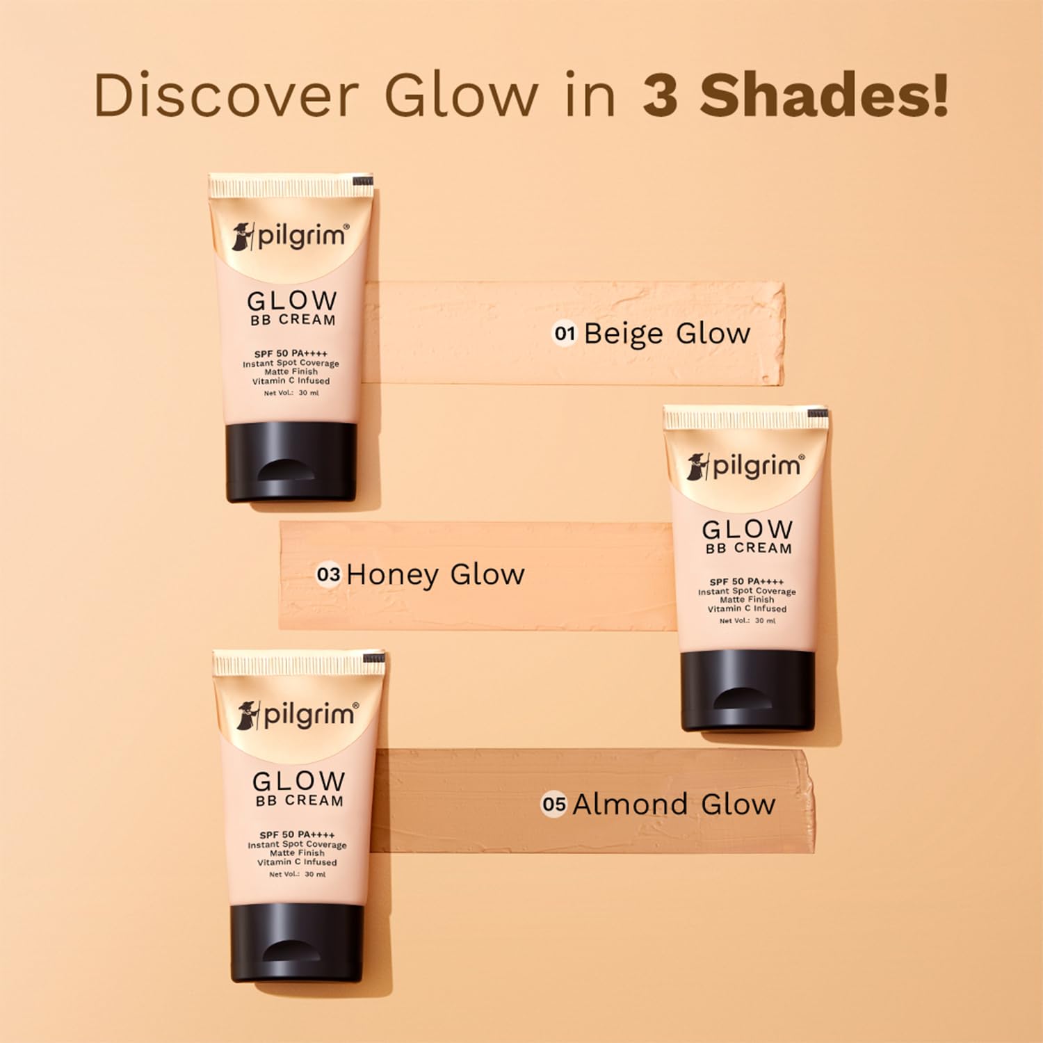 Pilgrim Beige Glow 3-In-1 Natural Bb Cream  30G image 5
