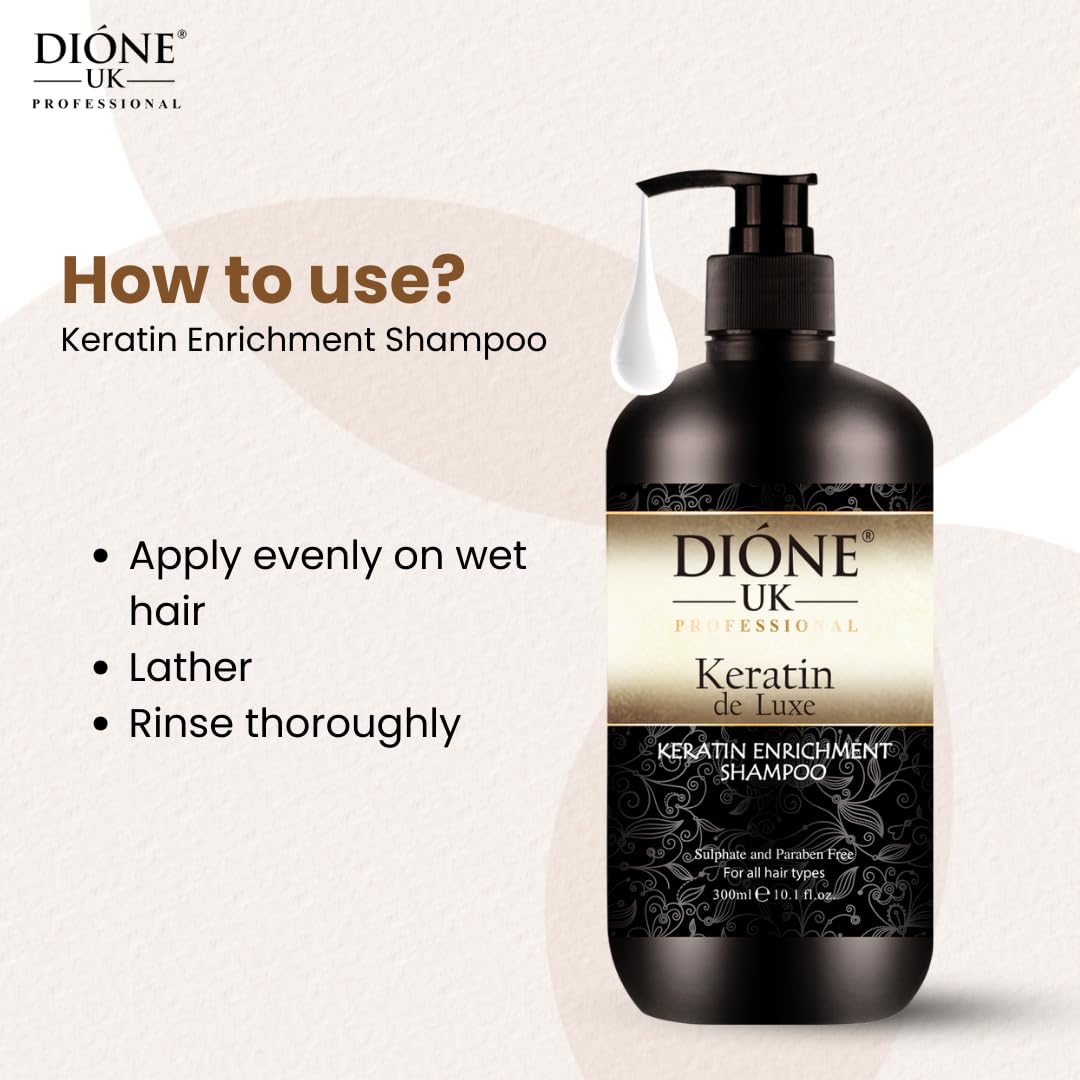 DIONE UK Keratin Enrichment Hair Shampoo (300 ML) image 3