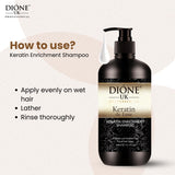 DIONE UK Keratin Enrichment Hair Shampoo (300 ML) image 3