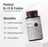 Miduty By Palak Notes Methyl B-12 & Folate Chewable Tablets - 100 Tabs image 4