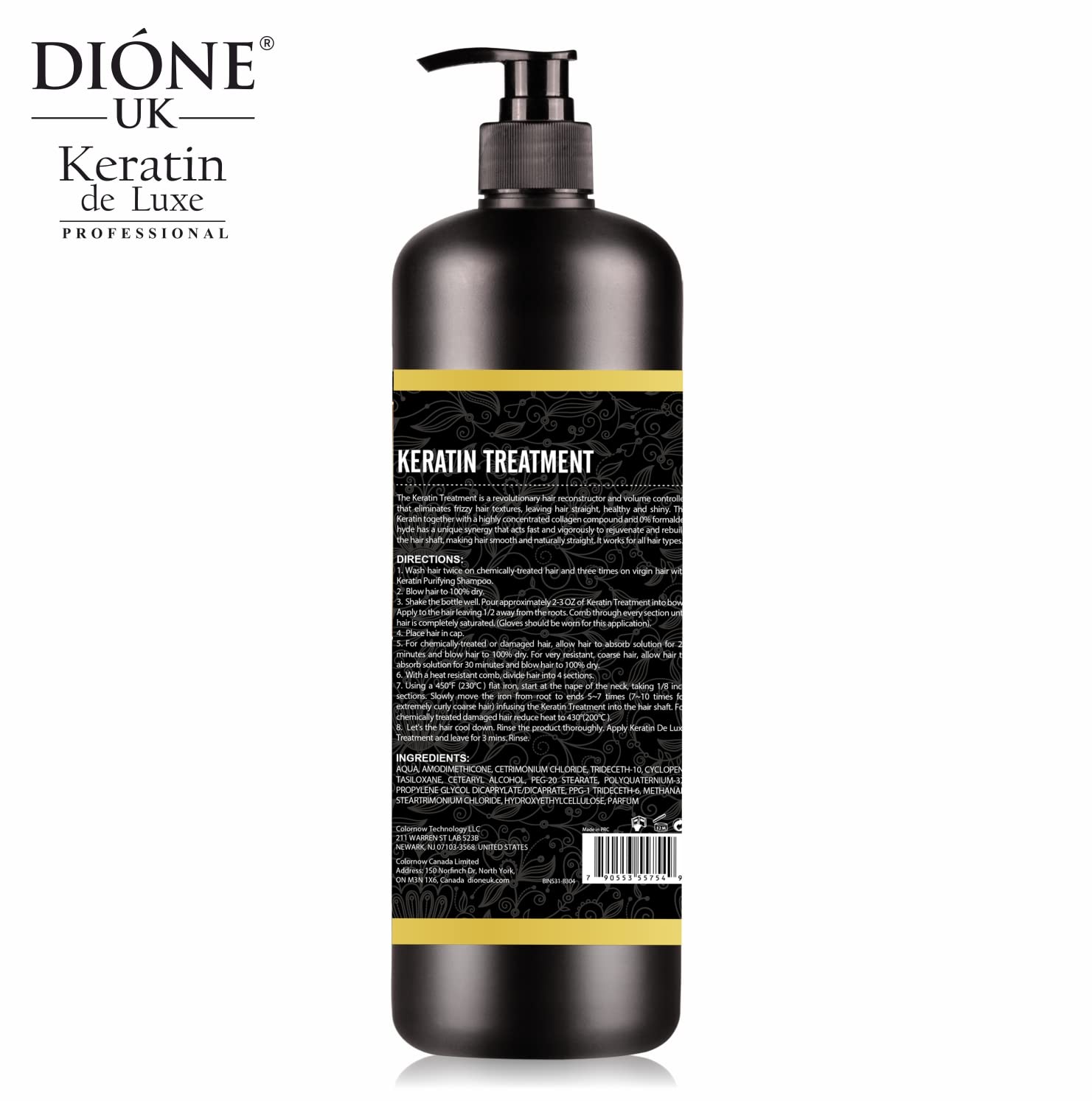 DIONE UK Keratin hair Treatment 1000 ml image 2