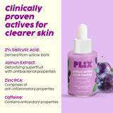 PLIX  Jamun Face Wash and Active Acne Serum Combo(100ML + 30ML) image 4