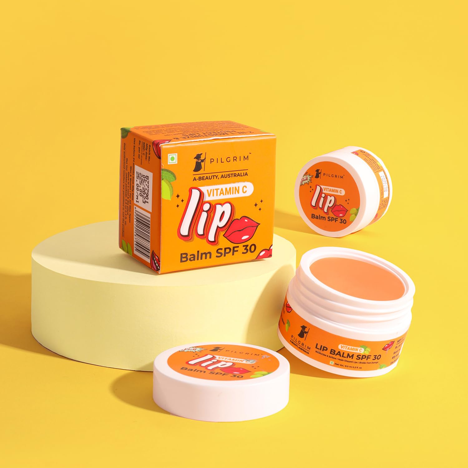 Pilgrim Vitamin C Lip Balm SPF 30- 9 gm image 3