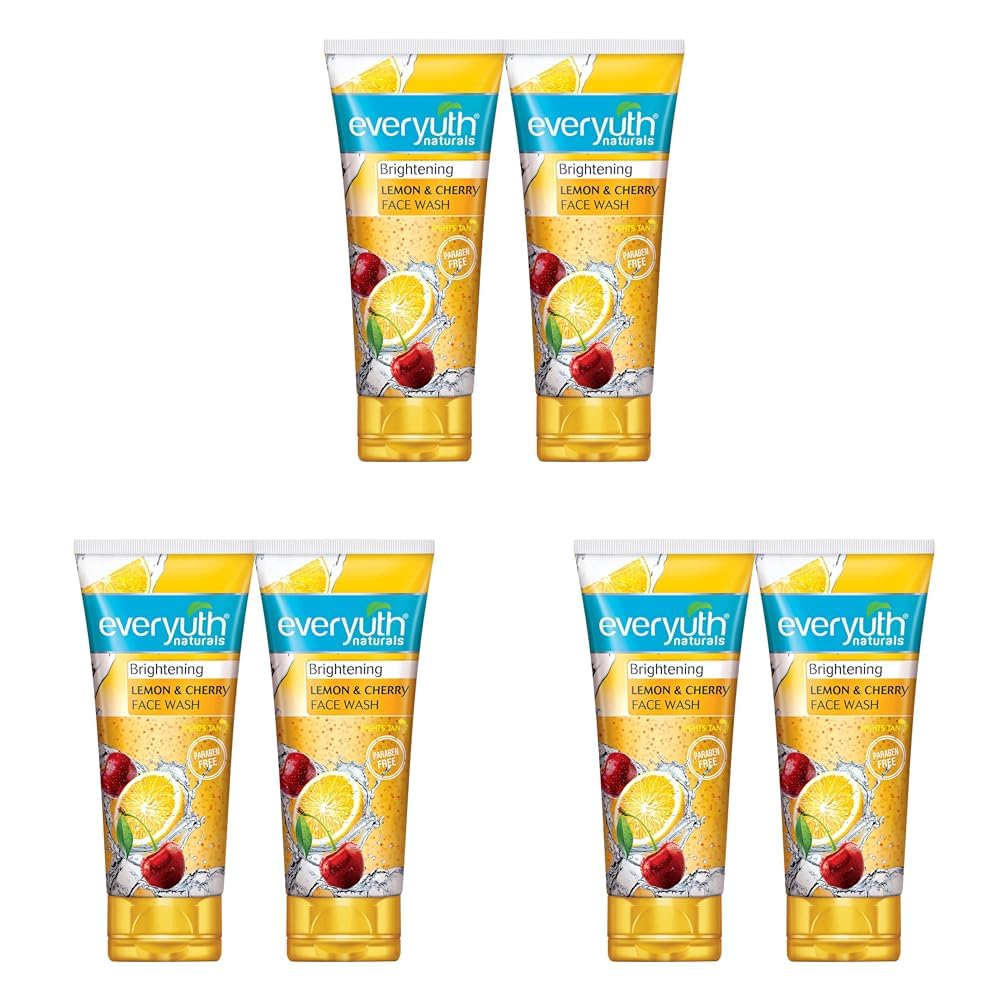 Everyuth Naturals Brightening Lemon & Cherry Face Wash | 150 g | image 3