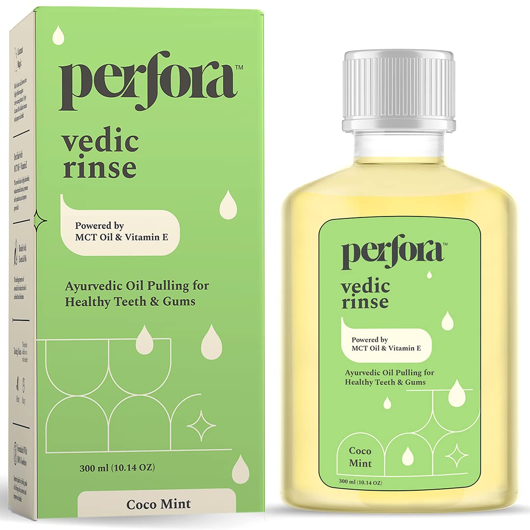 Perfora Vedic Rinse - Coco Mint Oil Pulling -15 days pack | 300 ml image 2