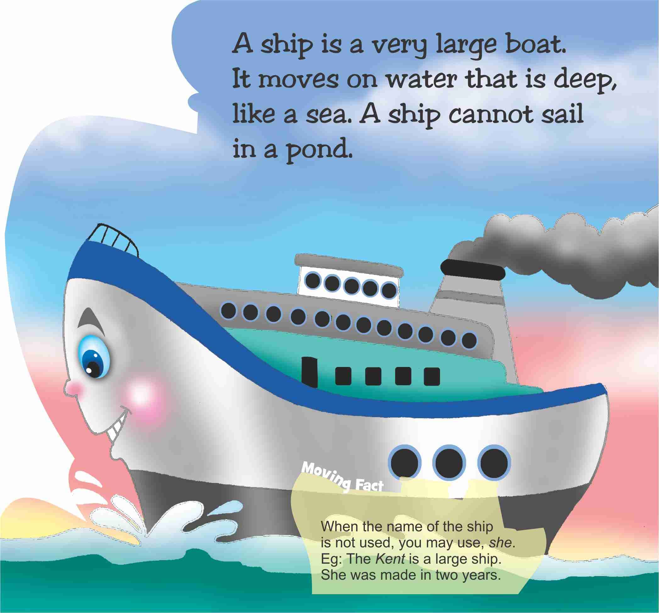 Flying Colours Cut Out Board Book - Ship – Scholars Hub (image 3)