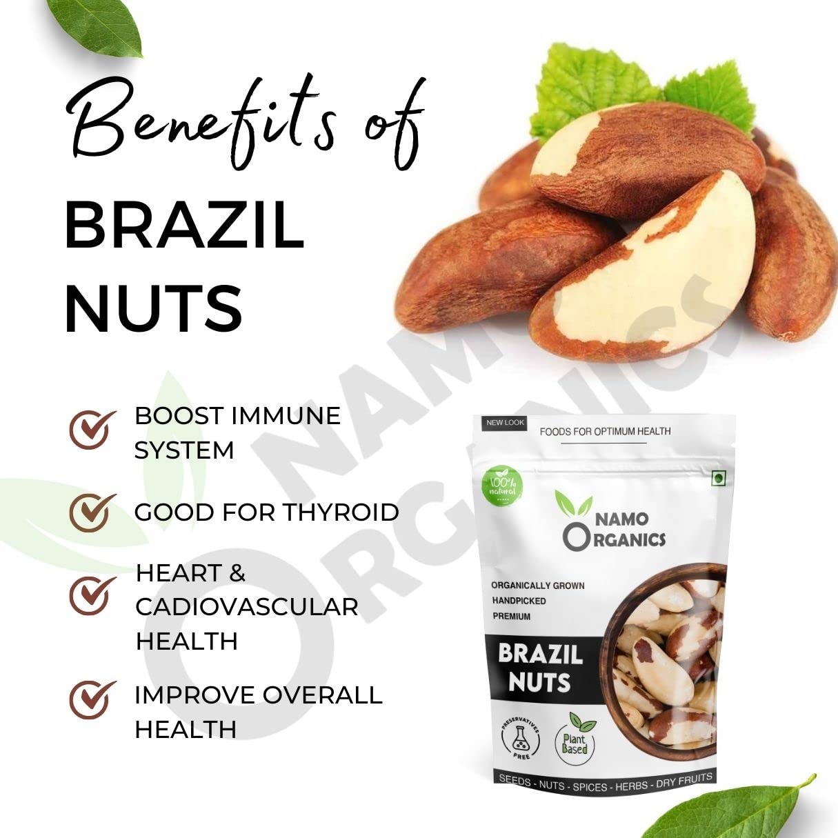 Namo Organics Brazil Nuts-500g image 3