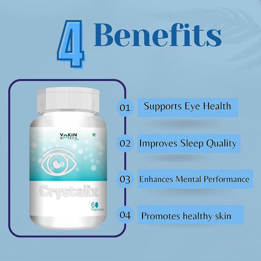 Vokin Biotech Crystalix Complete Eye Health Formula - 60 Capsules image 2