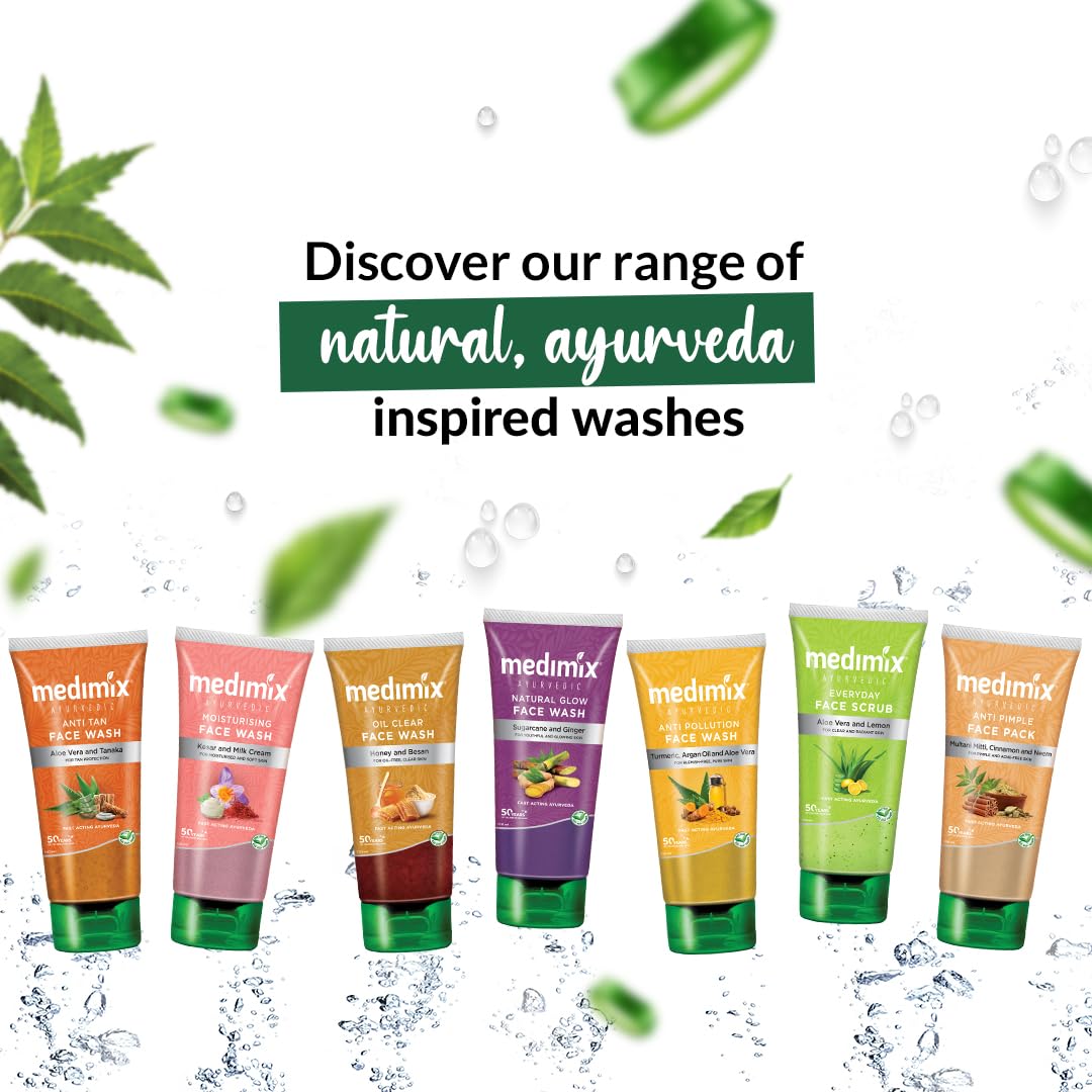 Medimix Ayurvedic Anti Pimple Face Wash 50ml  With Neem, Aloe Vera, and Turmeric image 12
