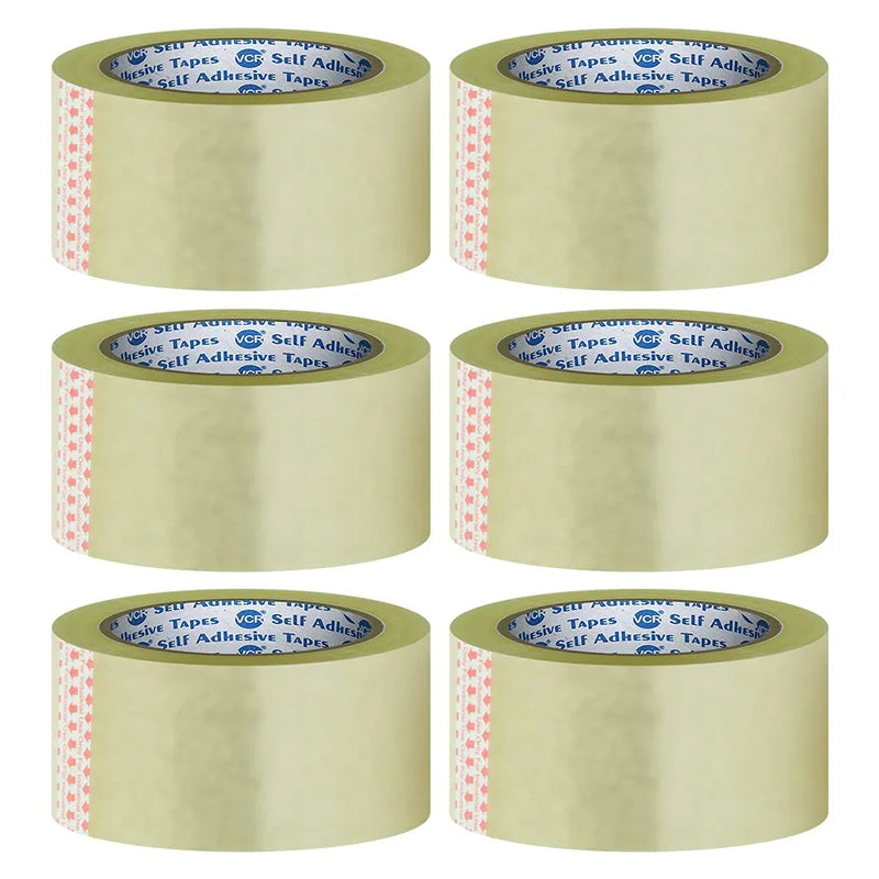 Buy Transparent Tapes For Packaging - 2 Inches X 180 Meters (Pack Of 6)