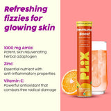 PLIX - THE PLANT FIX Pomegranate Peeling Potion and Vitamin C Effervescent Combo image 3