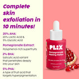 PLIX - THE PLANT FIX Pomegranate Peeling Potion and Vitamin C Effervescent Combo image 2