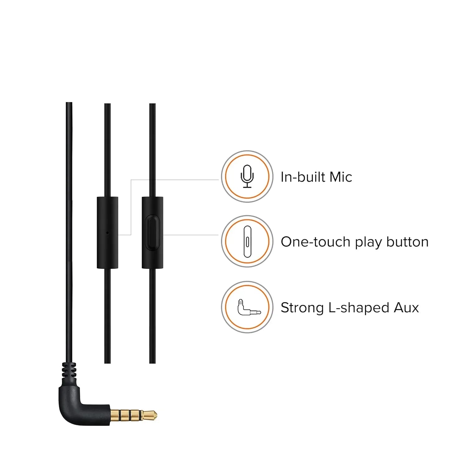 Xiaomi Wired in-Ear Earphones with Mic, Ultra Deep Bass & Metal Sound Chamber (Black) image 3