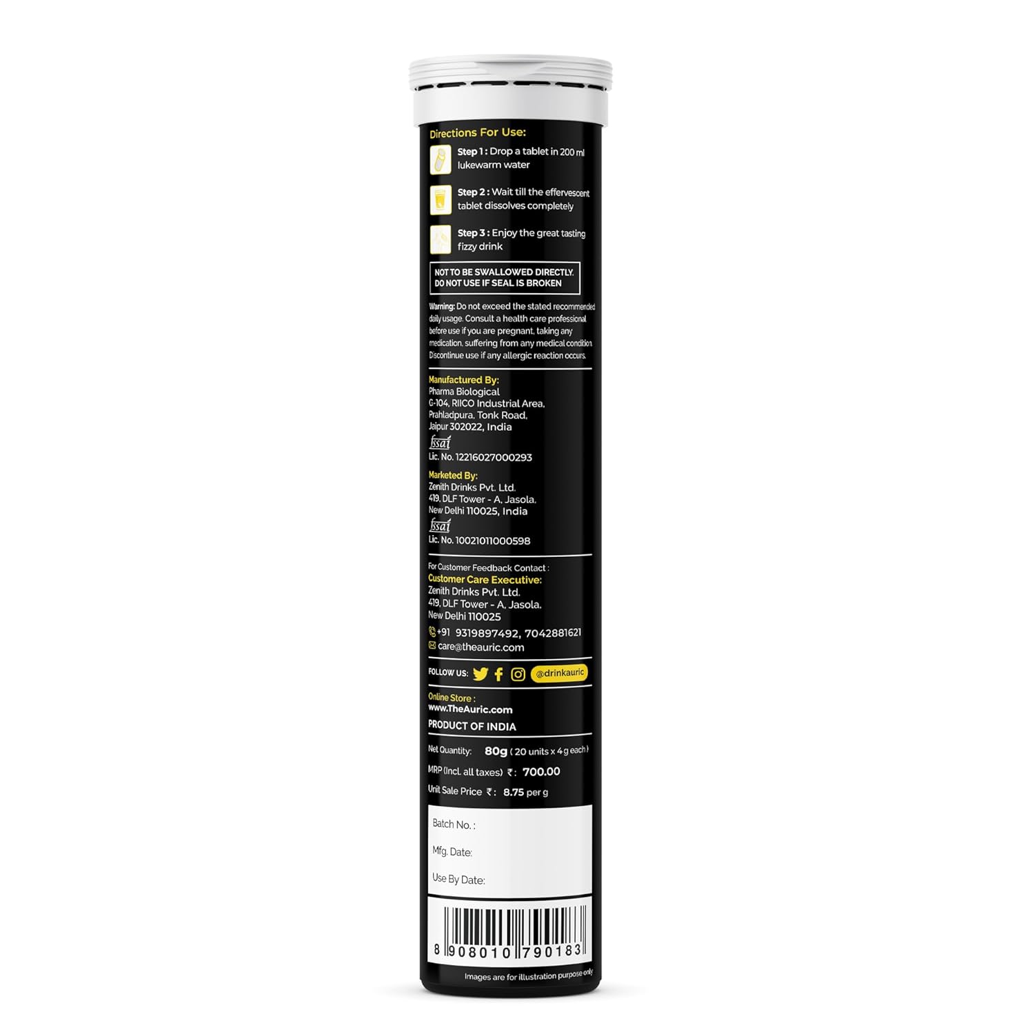 Auric Poop Easy Effervescent Tablet | 20 Tablets image 5