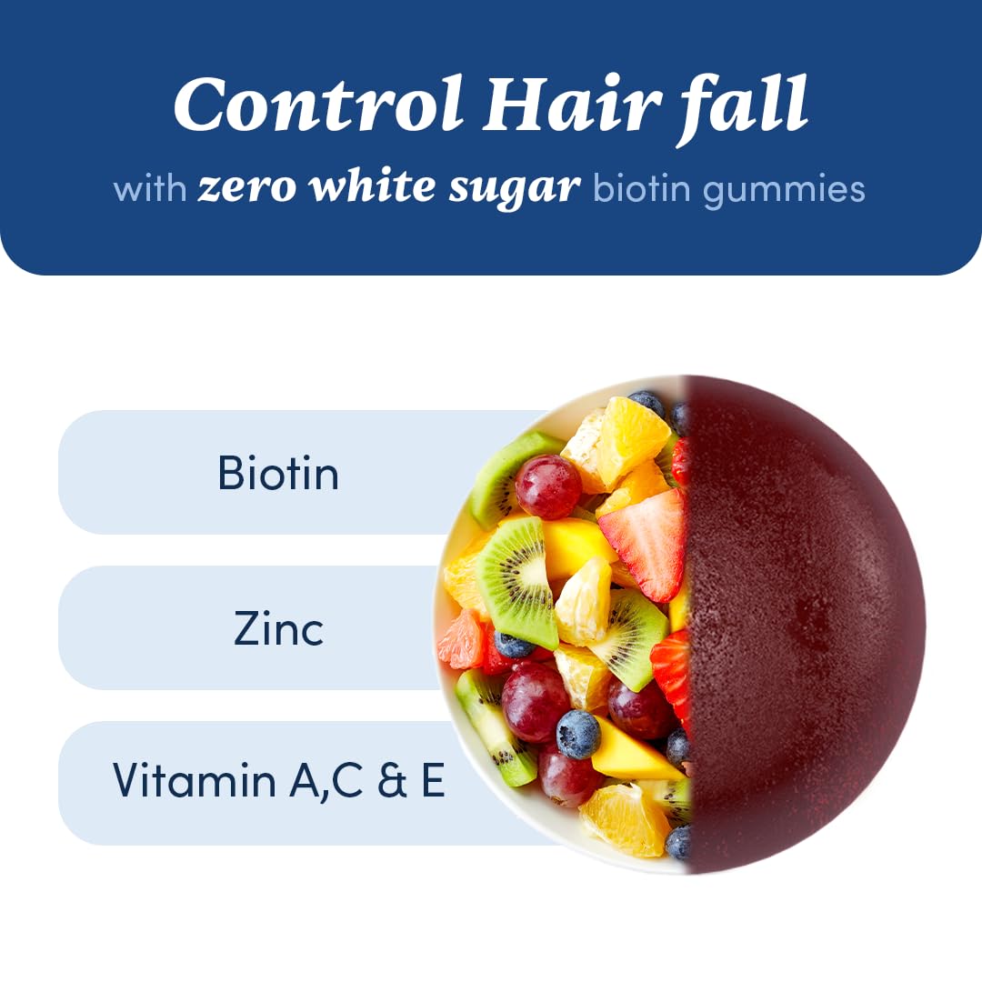 Man Matters Biotin Hair Gummies (90N) 100% Vegan & Gut Friendly image 8