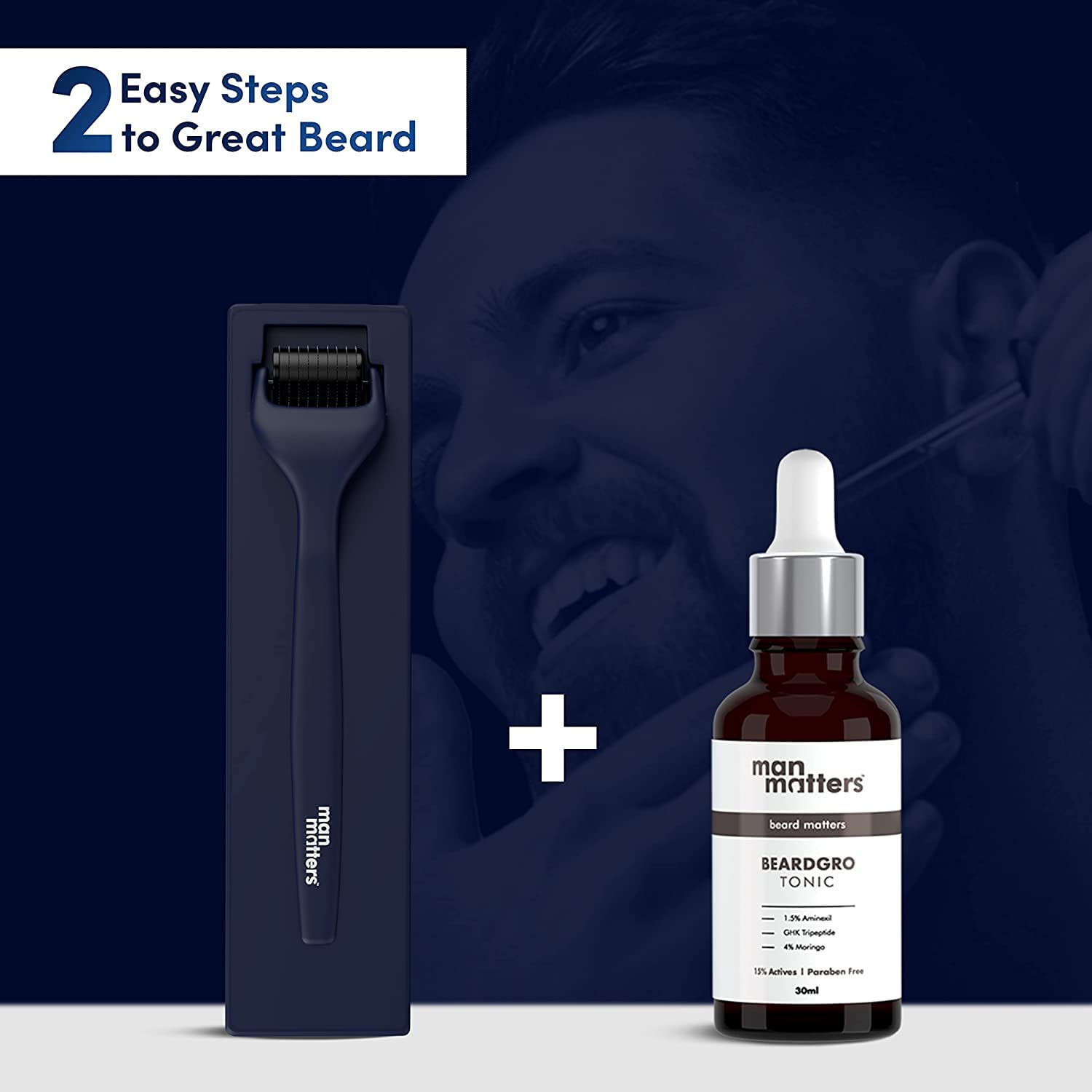 Man Matters Advance Derma Roller with Disinfectant | For Scalp & Beard | image 4