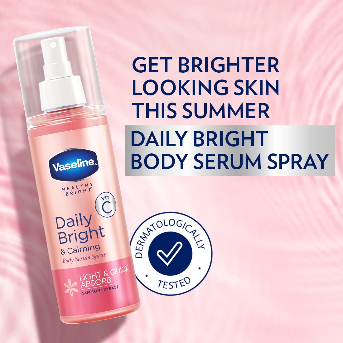 Vaseline Gluta-Hya Dewy Radiance, 200ml + Vaseline Daily Bright & Calming Body Serum Spray, 180ml. image 7