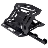 Amazon Basics ABS 2-in-1 Laptop Stand and Mobile Stand Portable, Lightweight, Compatible with All Laptops Up to 15.6" (Black)