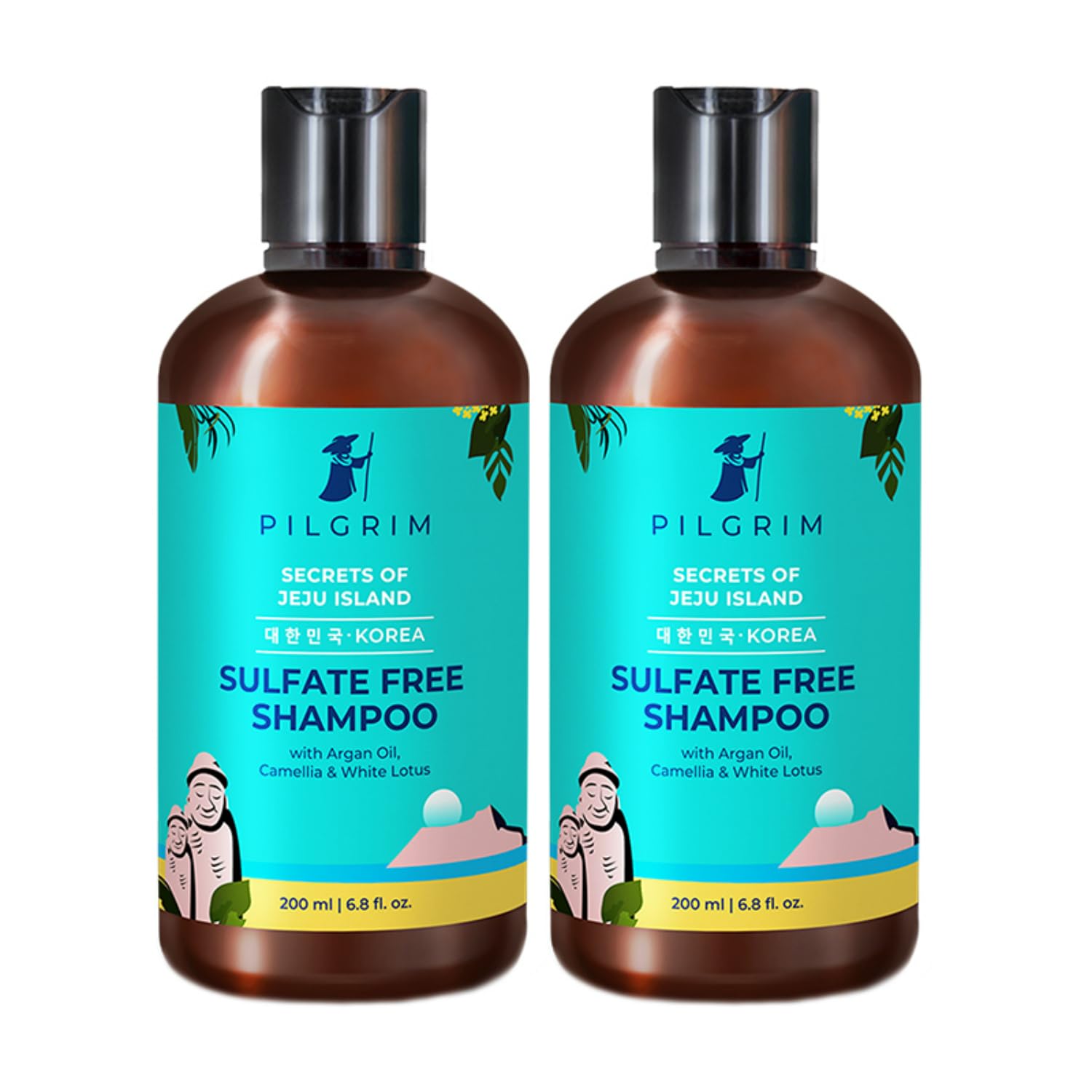 PILGRIM  Shampoo with Argan Oil Pack of 2 (200ml X 200ml)