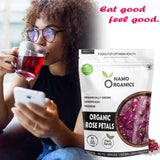 Namo Organics Rose Herbal Tea - 100 gms image 3