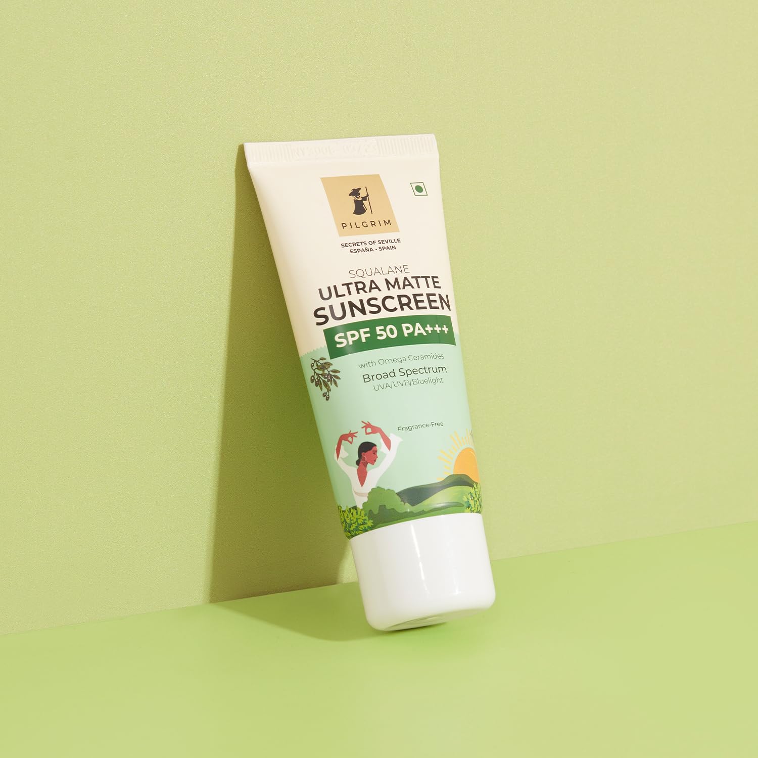 Pilgrim Squalane ULTRA MATTE SUNSCREEN SPF 50 PA+++  50 gm image 2