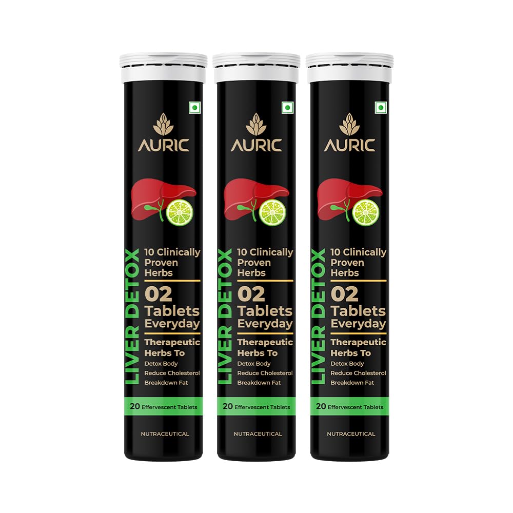 Auric Liver Detox Effervescent Tablet Drop Fizz & Drink image 3