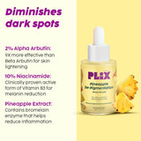 PLIX - THE PLANT FIX 5% Pineapple Foaming Face Wash -100ml And Serum-30ml  Combo image 3