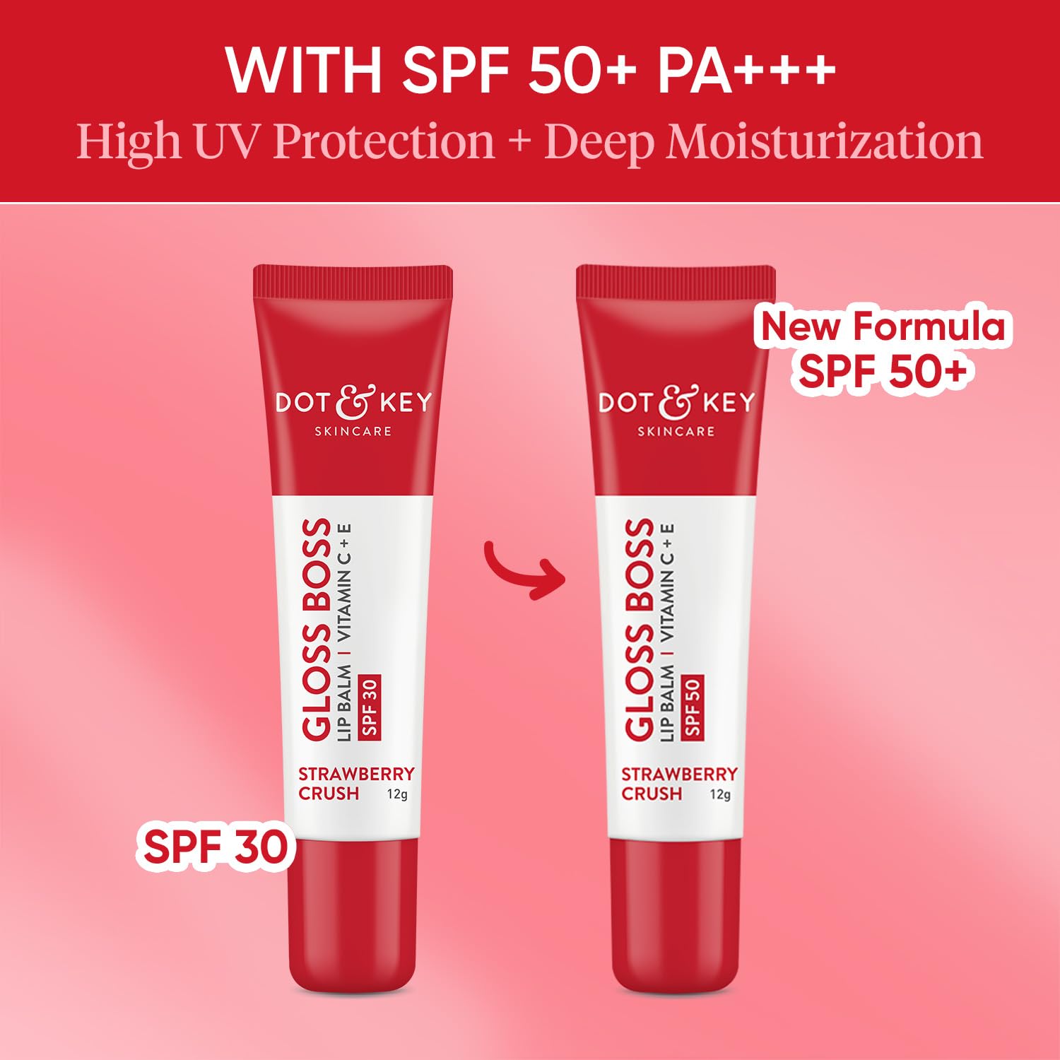 Dot & Key Gloss Boss Strawberry Red Lip Balm -12 gm image 2