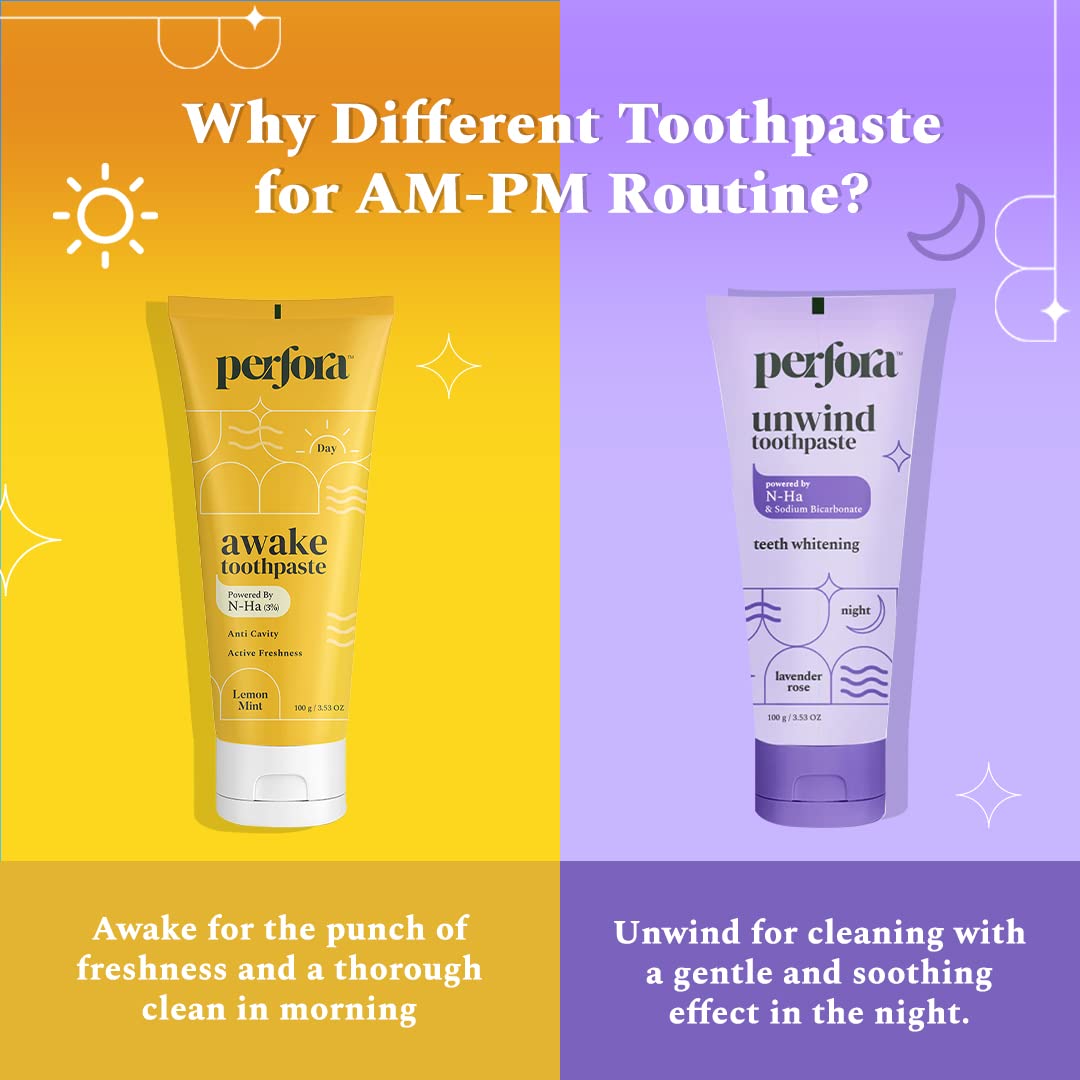 Perfora The Daily Routine Awake & Unwind Toothpaste Combo -Combo image 3