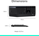 Logitech MK345 Wireless Keyboard and Mouse Set Full-Sized Keyboard with Palm Rest and Comfortable Right-Handed Mouse image 2