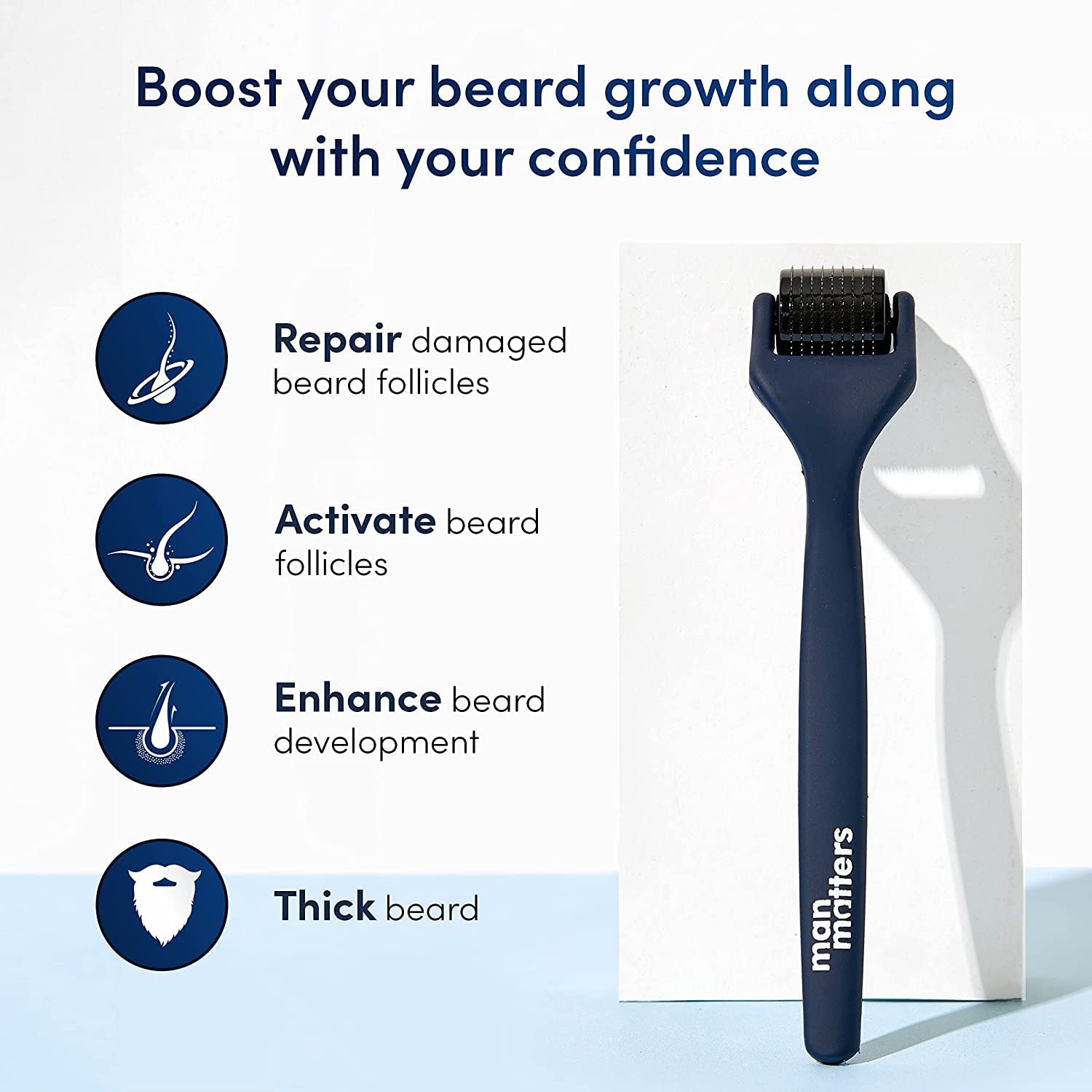 Man Matters Advance Derma Roller with Disinfectant | For Scalp & Beard | image 5