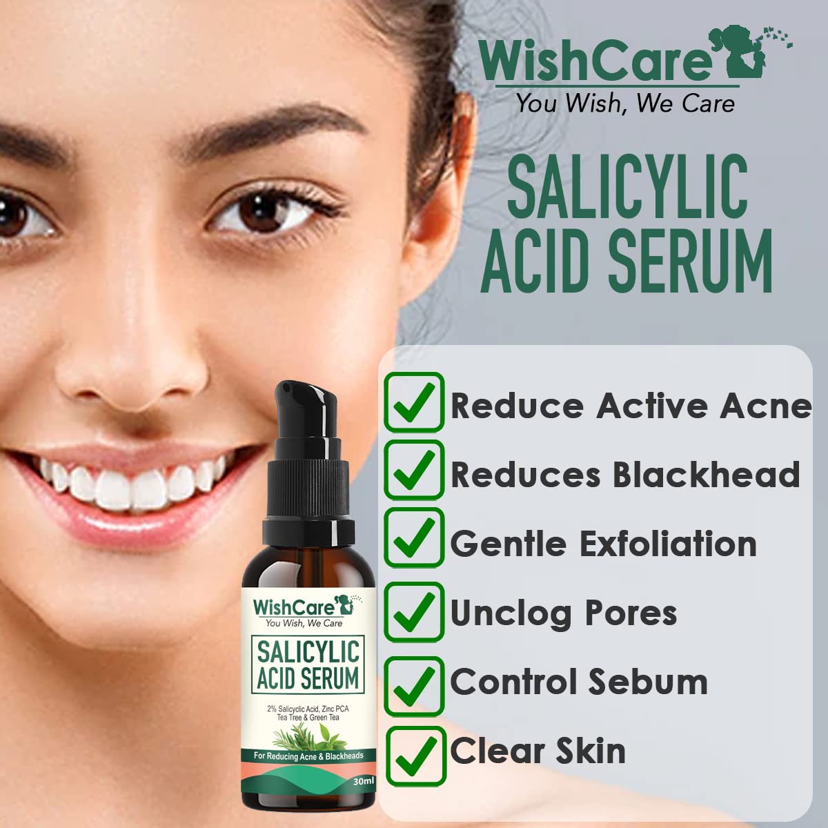 WishCare 2% Salicylic Acid Serum  30ml image 3