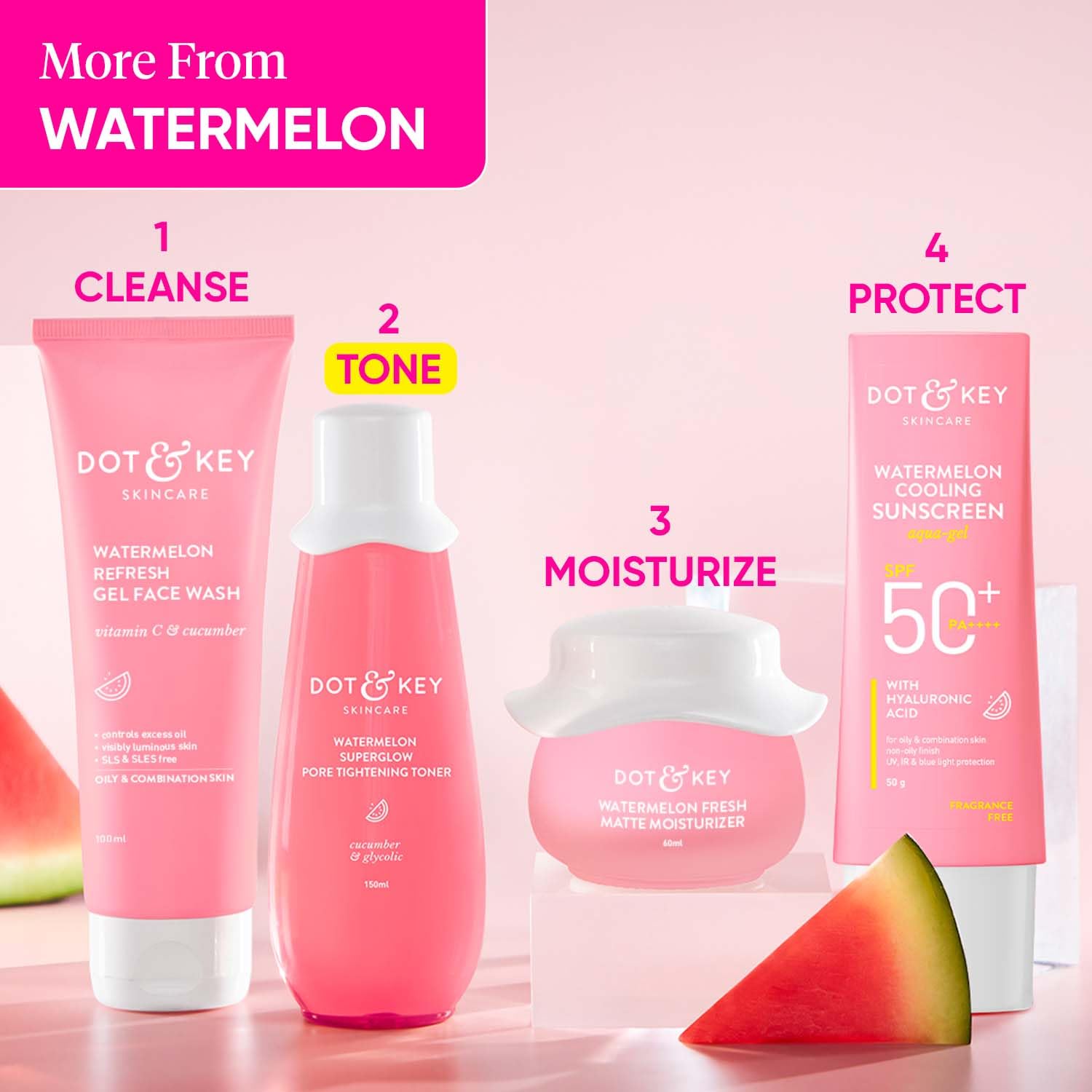 Dot & Key Watermelon Skin Glow Pore Tightening Face Toner -150 ml image 5